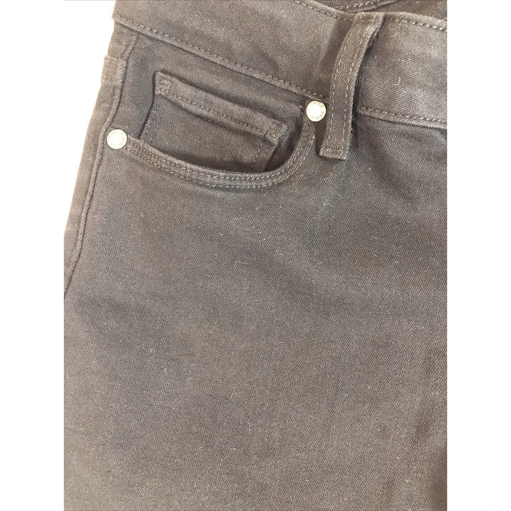Paige Jeans Women's‎ Size 27 Black Denim Verdugo Ankle Distressed Mid Rise